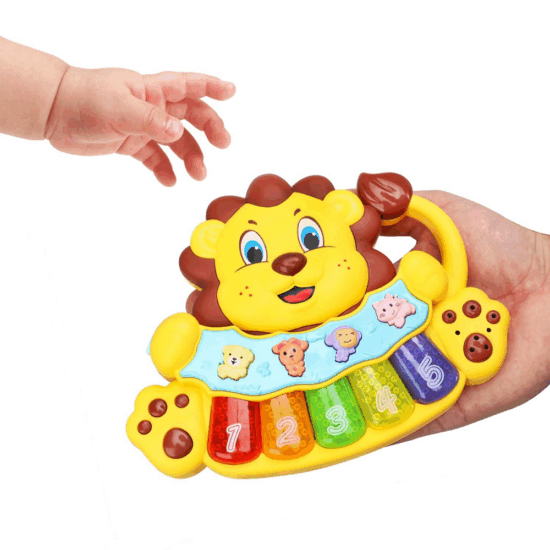 Jucarie-interactiva-copii-Mini-pianina-Leul-muzical-si-luminos