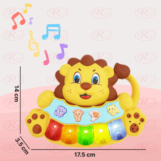 Jucarie-interactiva-copii-Mini-pianina-Leul-muzical-si-luminos