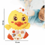 Jucarie interactiva copii Ratusca muzicala cu animale si lumina