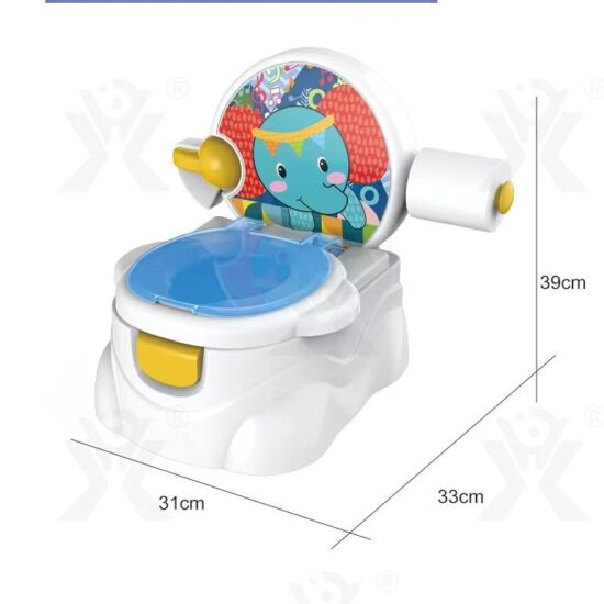 Olita portabila bebe cu capac Elefantul Koala cu suport hartie