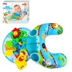 Perna pentru burtica si cap Elefantul cu accesorii bebe Zornaitori