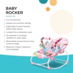 Scaun cu vibratii Leagan Balansoar Muzical accesorizat bebelusi