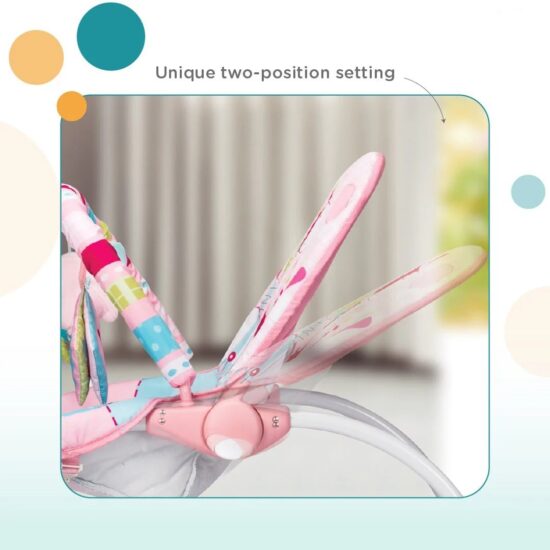 Scaun cu vibratii Leagan Balansoar Muzical accesorizat bebelusi