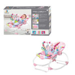 Scaun cu vibratii Leagan Balansoar Muzical accesorizat bebelusi