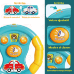 Set 2 Jucarii interactive bebe Telefon Volan cu lumini si sunete
