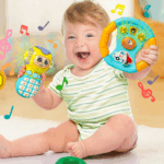 Set 2 Jucarii interactive bebe Telefon Volan cu lumini si sunete