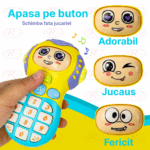 Set 3 Jucarii interactive bebe Volan Telefon si Chei cu lumini
