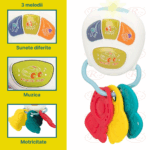 Set 3 Jucarii interactive bebe Volan Telefon si Chei cu lumini