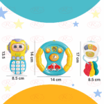 Set 3 Jucarii interactive bebe Volan Telefon si Chei cu lumini