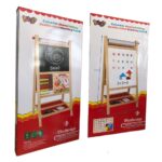 Tabla magnetica lemn cu Rola hartie Abac Ceas Litere si cifre