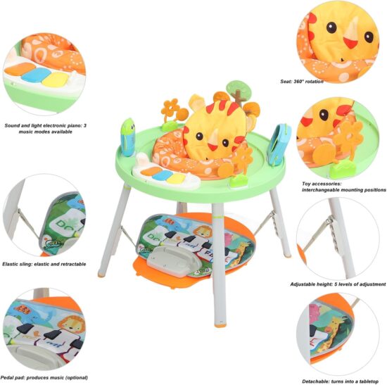 Centru de activitati LEU Masuta de joaca 3in1 Jumper cu suport