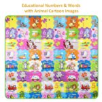 Covor Puzzle educativ termoizolant impermeabil 180x200x0.5 cm