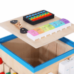 Cub Busy Board cu Mecanisme Jocuri educative Incuietori