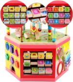 Cub educativ Hexagon Labirint 3D Activitati Montessori copii