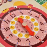 Joc multifuctional educativ Calendar cu Ceas Anotimpurile Zilele