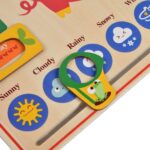 Joc multifuctional educativ Calendar cu Ceas Anotimpurile Zilele