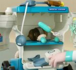 Jucarie Carucior medical cu Raze X Set doctor Trusa medicala