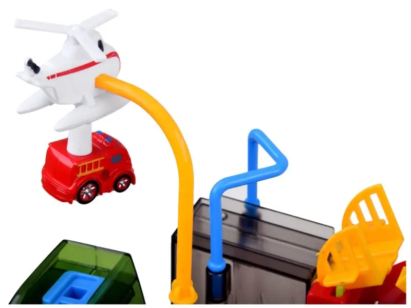 Jucarie Parcare cu obstacole Pista masini Salvare Politie Pompieri