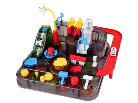 Jucarie Parcare cu obstacole Pista masini Salvare Politie Pompieri