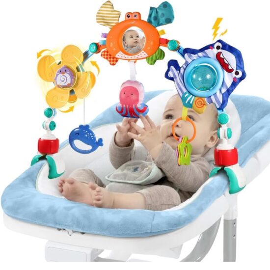 Jucarie de agatat bebelusi pentru Patut Carucior cu Zornaitori