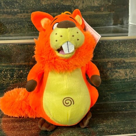 Jucarie din plus copii Castorul portocaliu 25 cm