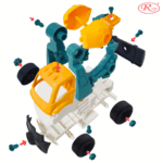 Jucarie pentru motricitate DIY Betoniera demontabila Asambleaza