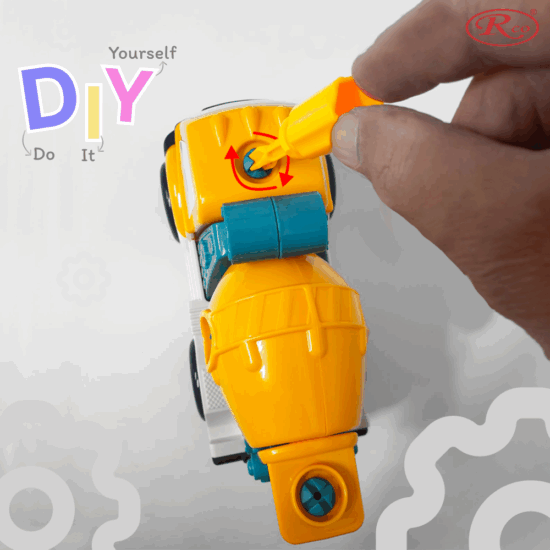 Jucarie pentru motricitate DIY Betoniera demontabila Asambleaza