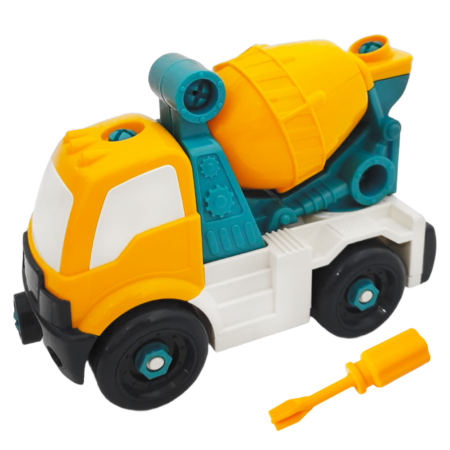 Jucarie pentru motricitate DIY Betoniera demontabila Asambleaza