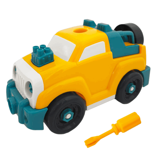 Jucarie pentru motricitate DIY Masina demontabila Asambleaza