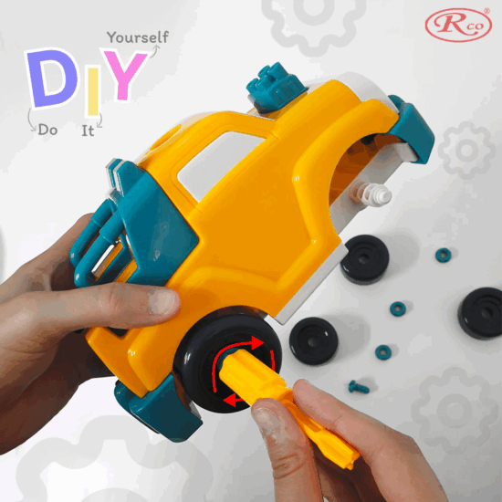 Jucarie pentru motricitate DIY Masina demontabila Asambleaza