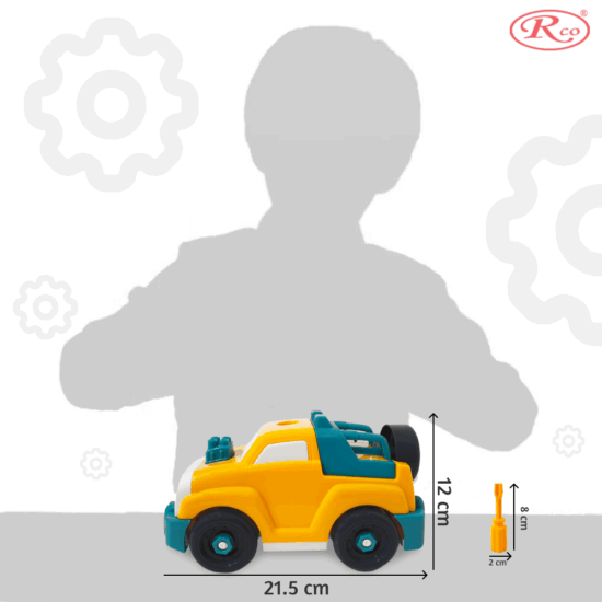 Jucarie pentru motricitate DIY Masina demontabila Asambleaza