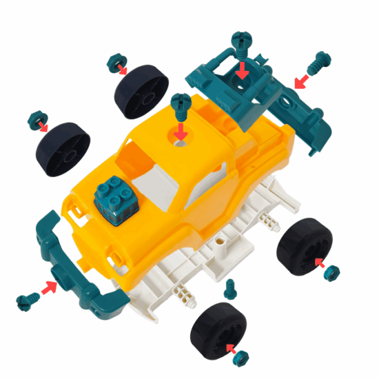 Jucarie pentru motricitate DIY Masina demontabila Asambleaza Jucarie pentru motricitate DIY Masina demontabila Asambleaza