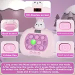 Jucarie senzoriala Pop It Consola Iepuras sunete Whack a Mole