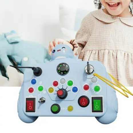 Panou de control Busy Board Jucarie interactiva cu lumini