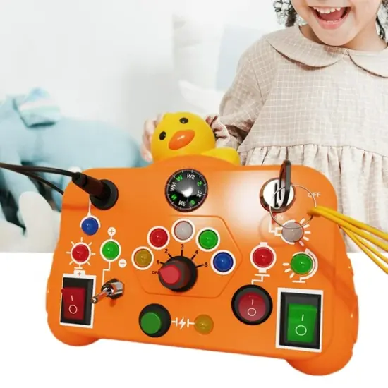 Panou de control Busy Board Jucarie interactiva cu lumini