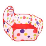 Piscina cu 50 bile colorate Cos de baschet Loc de joaca copii