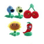 Set 5 Jucarii de plus copii Plants vs Zombies 20cm