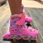 Set Role reglabile Roz Smile Pozitionarea rotilor liniar Lumini LED