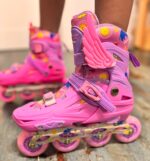 Set Role reglabile Roz Smile Pozitionarea rotilor liniar Lumini LED