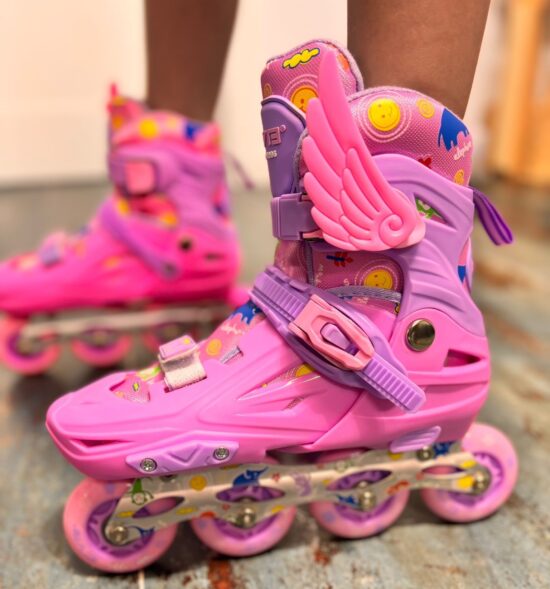 Set Role reglabile Roz Smile Pozitionarea rotilor liniar Lumini LED