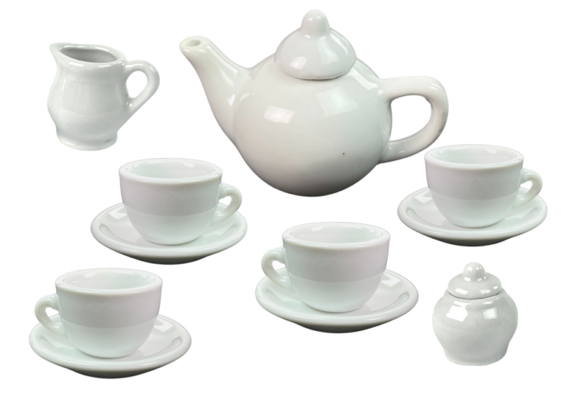 Set creativ Ceai Vase pentru colorat din ceramica Pictam manual