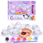 Set creativ Ceai Vase pentru colorat din ceramica Pictam manual