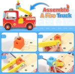 Banc de lucru Masina de Pompieri Montessori lumini sunete Busy