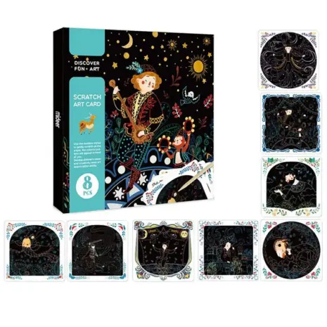 Carte creativa copii Planse educative de razuit cu Creion Mideer