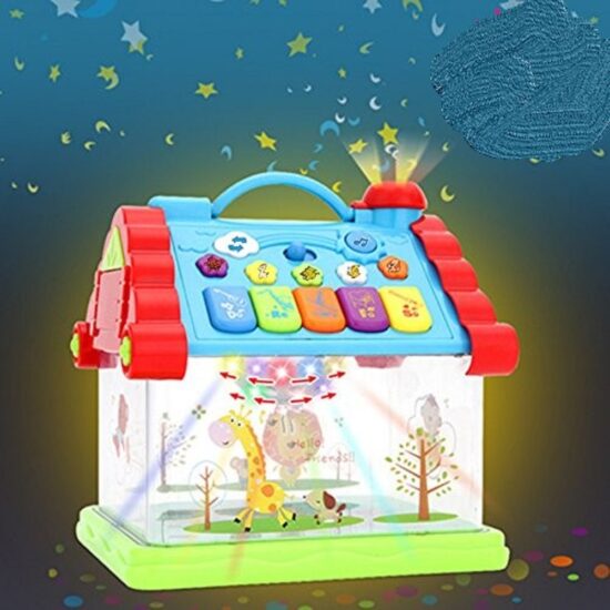 Casuta interactiva bebe cu lumini si muzica Jucarie cu proiectii Casuta interactiva bebe cu lumini si muzica Jucarie cu proiectii