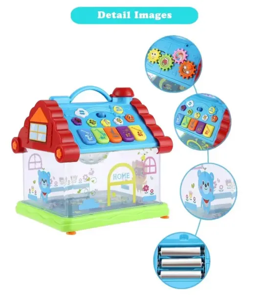 Casuta interactiva bebe cu lumini si muzica Jucarie cu proiectii