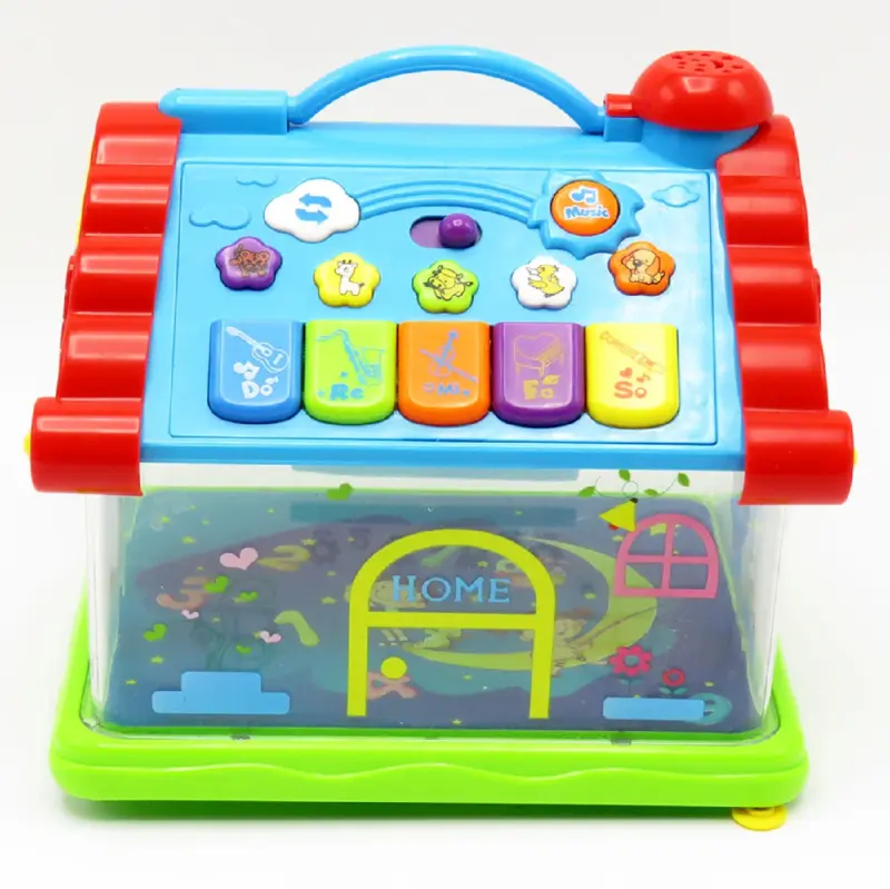 Casuta interactiva bebe cu lumini si muzica Jucarie cu proiectii