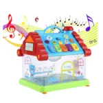 Casuta interactiva bebe cu lumini si muzica Jucarie cu proiectii