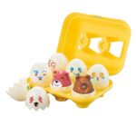 Joc asociere Oua puzzle cu Animale Potriveste formele-culorile