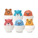 Joc asociere Oua puzzle cu Animale Potriveste formele-culorile